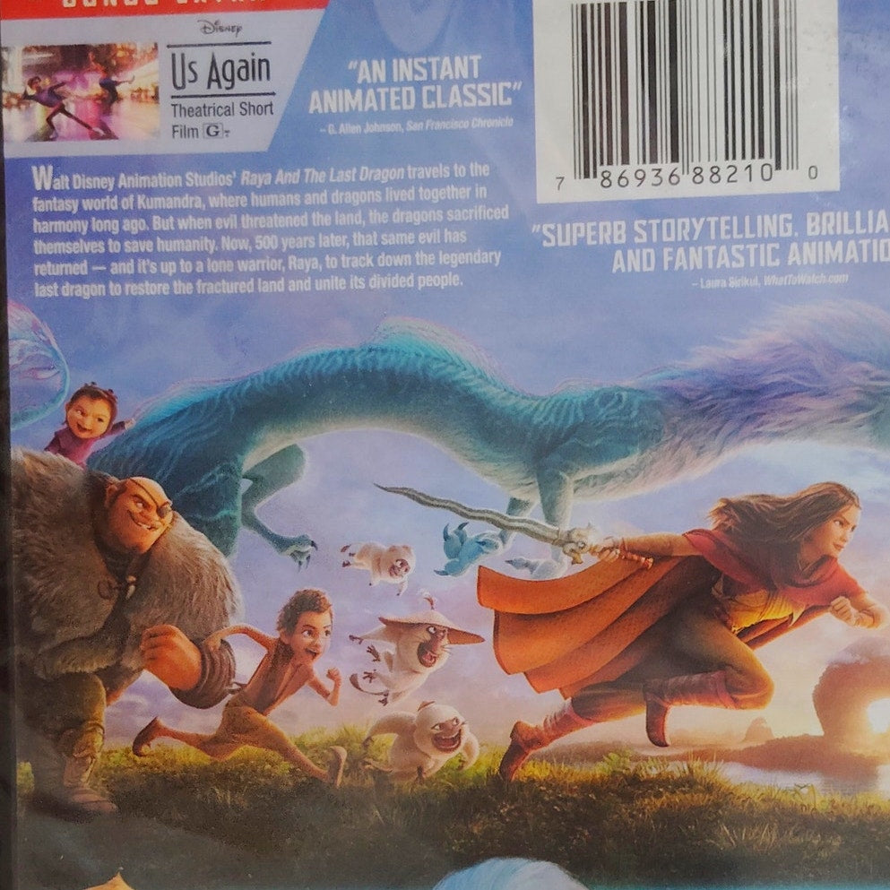 Raya and the Last Dragon DVD 2021 Disney Animated Family Movie Sealed NIP