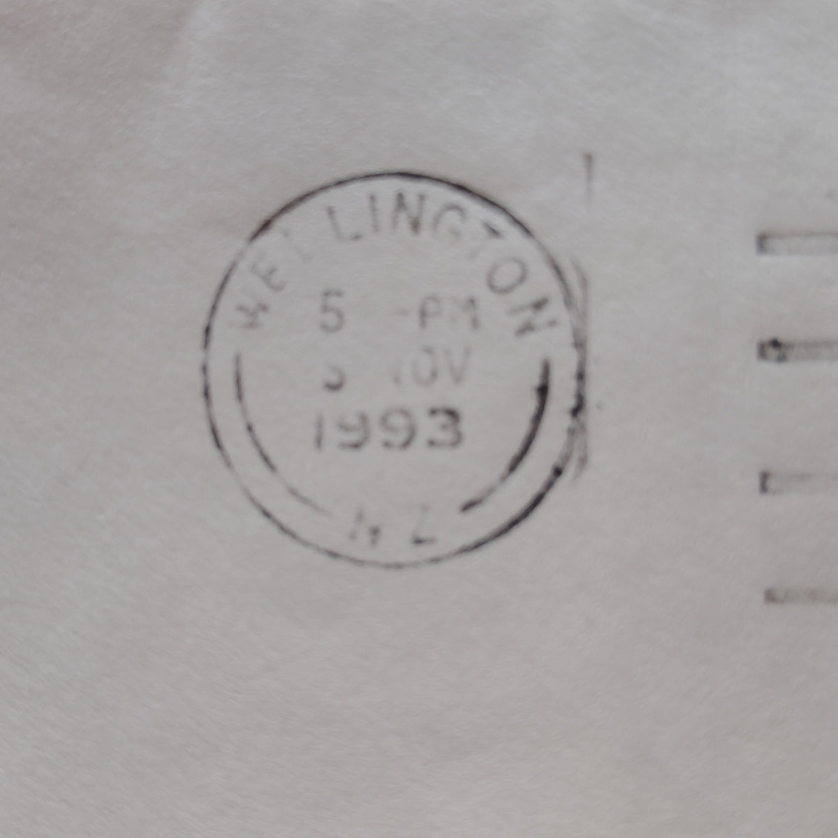 New Zealand 1993 80c Yellow-Eyed Penguin Stamp on Cover Wellington Postmark