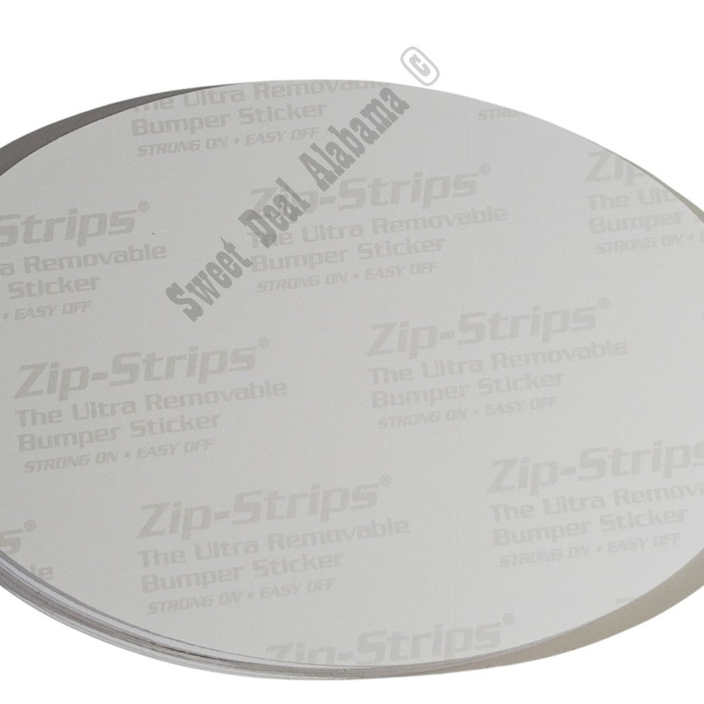 Oval State of Georgia by Zip Strips Removable Vinyl Bumper Sticker 6" x 4"