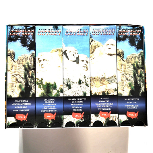 American Odyssey VHS (10) Boxed Set Coast‑to‑Coast Adventure Exploration