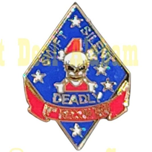 USMC 1st Reconnaissance Battalion Hat, Lapel, Brooch Collectors Pin 1"H x 3/4"W