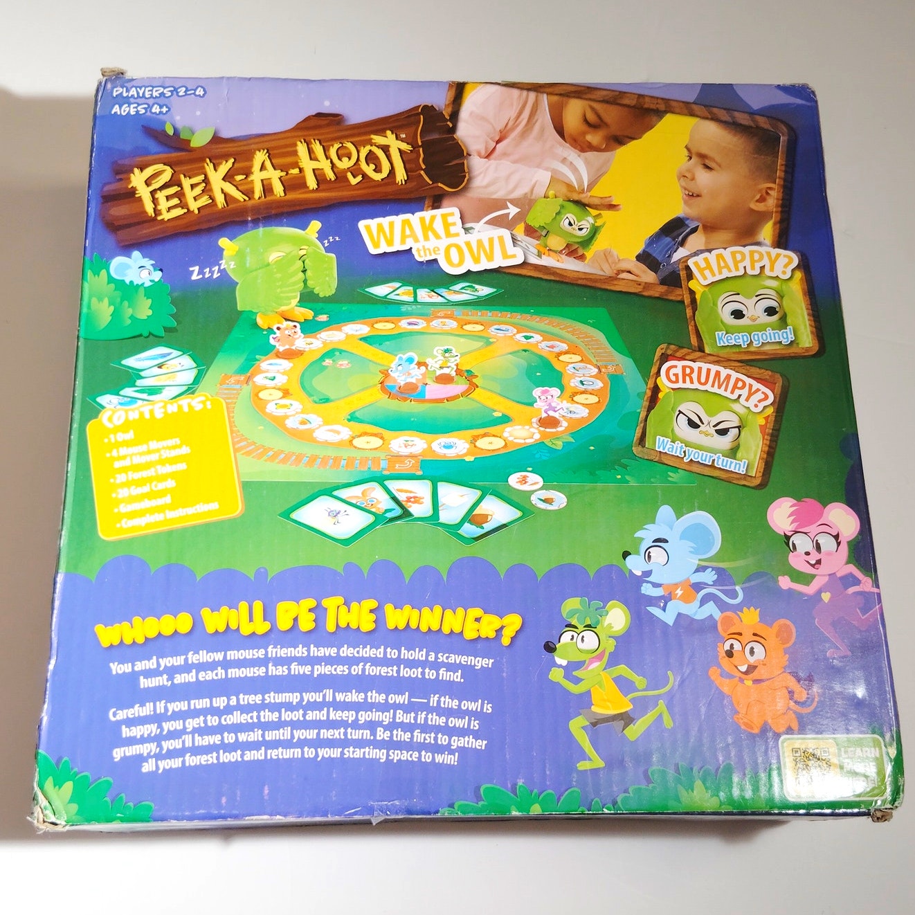 Peek-A-Hoot, Hoot - Owl Board Game for Kids, Ages 4+, Race to Collect Your Loot