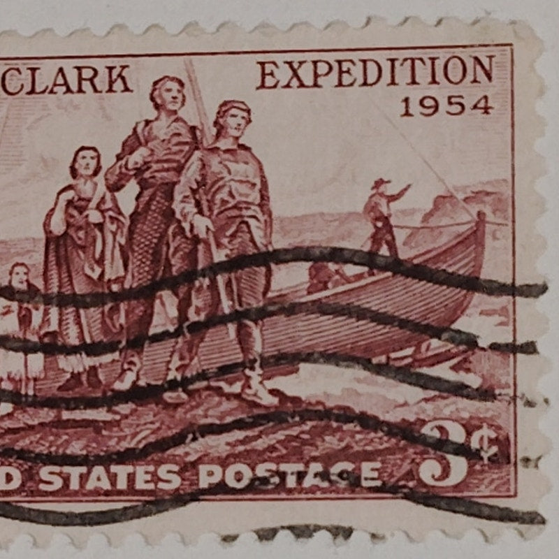 1954 3¢ Lewis and Clark Expedition Stamp Scott #1063 150th Anniversary Sacagawea