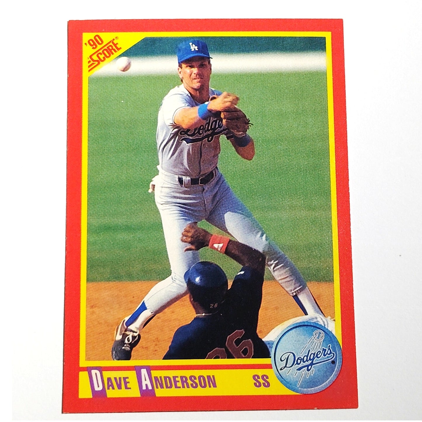 1990 Score Dave Anderson #238 Los Angeles Dodgers Shortstop MLB Baseball EX