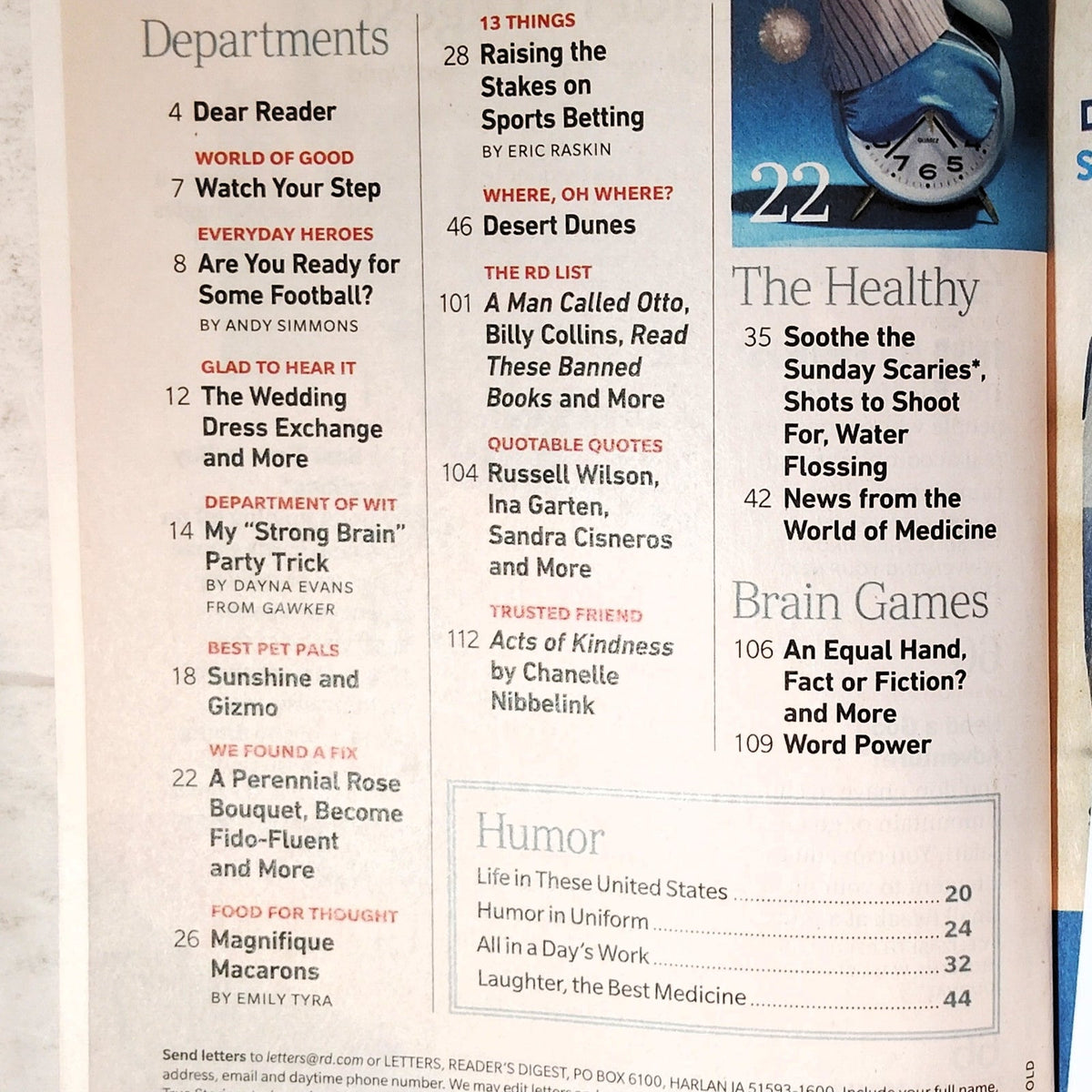 Reader's Digest February 2023 Have the Best Year Ever! Magazine Back Issue
