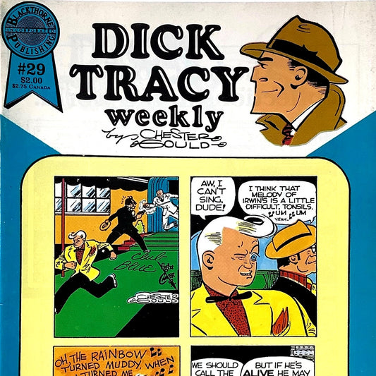 Dick Tracy Monthly #29, 1952 Reprints, Jan. 1988, Blackthorne Comics, NM 9.4