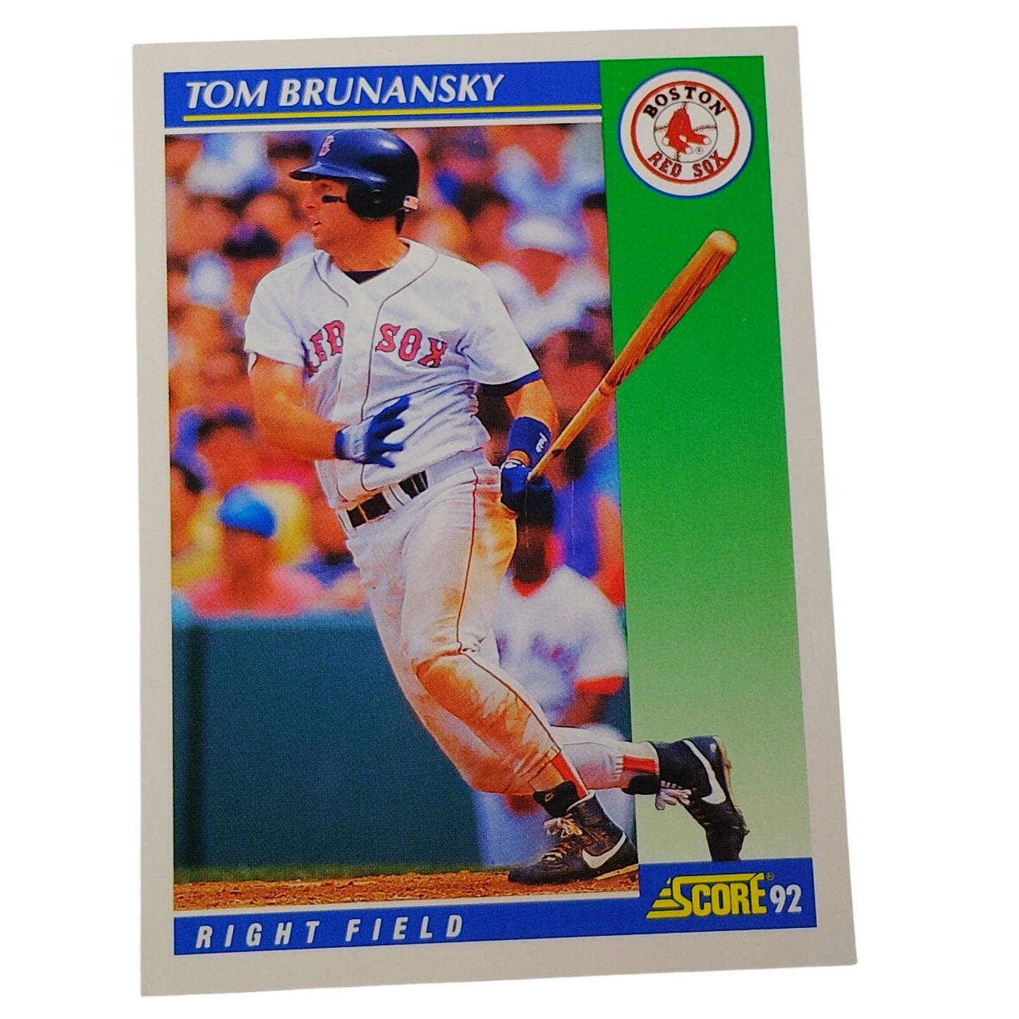 1992 Score Tom Brunansky #46 Boston Red Sox Right Fielder MLB Baseball NM