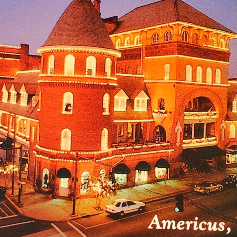 VTG 2005 Windsor Hotel Americus GA Postcard BURCO Intl Historic Hotels NOS