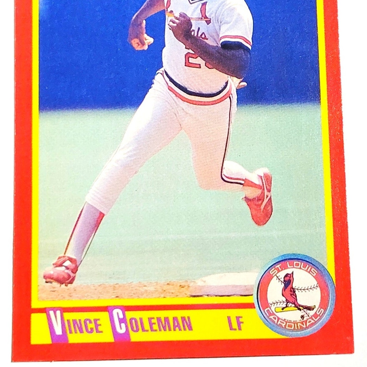 1990 Score Vince Coleman #260 St. Louis Cardinals Left Fielder All Star EX