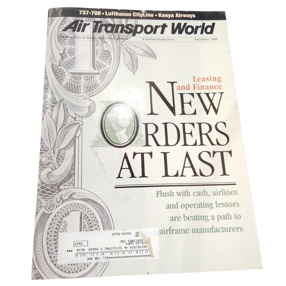 Air Transport World Magazine - December 1996 - Leasing & New Orders Issue