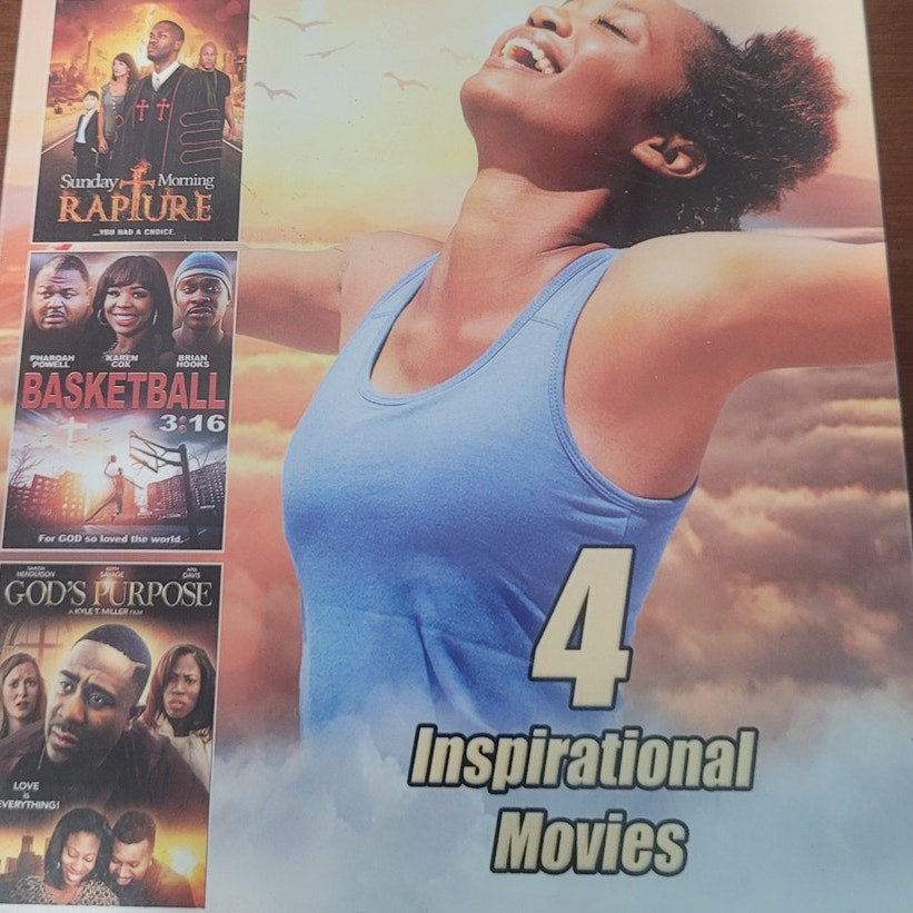 4 Movies - Nothing w/o God Sunday Morning Rapture Basketball 3:16 God's Purpose