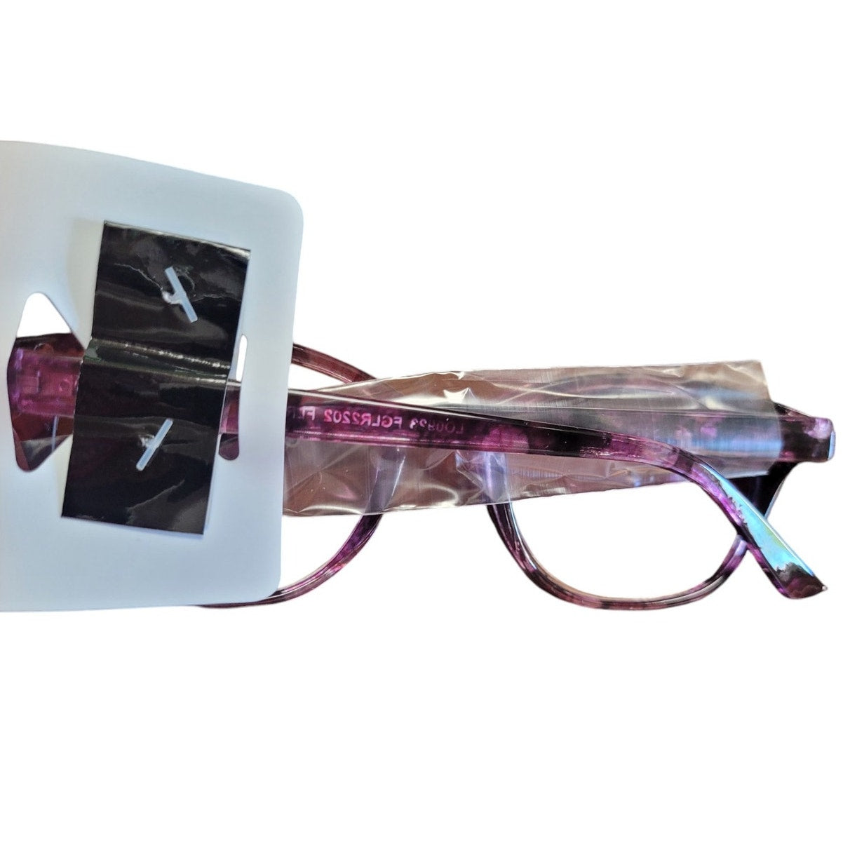 Foster Grant Crystal Vision Clear Pink Ombre Reading Glasses with Case, +2.50