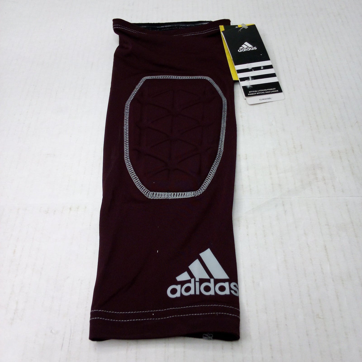 Adidas IronSkin Climacool Elbow Pad Sleeve XL Maroon Grey Training Support
