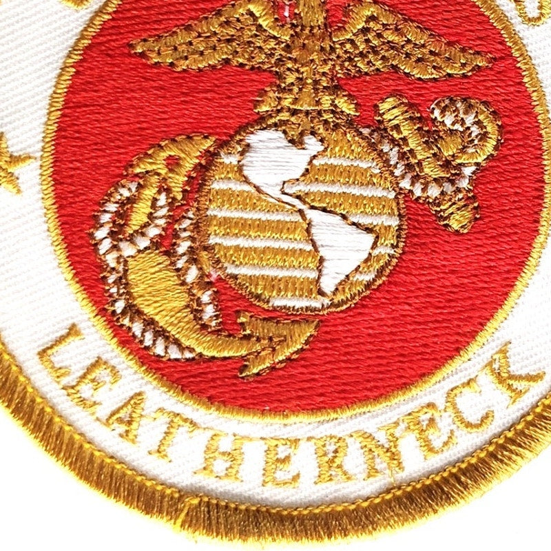 USMC Leatherneck Embroidered Patch Eagle Globe Anchor 3‑1/8" Sew‑On
