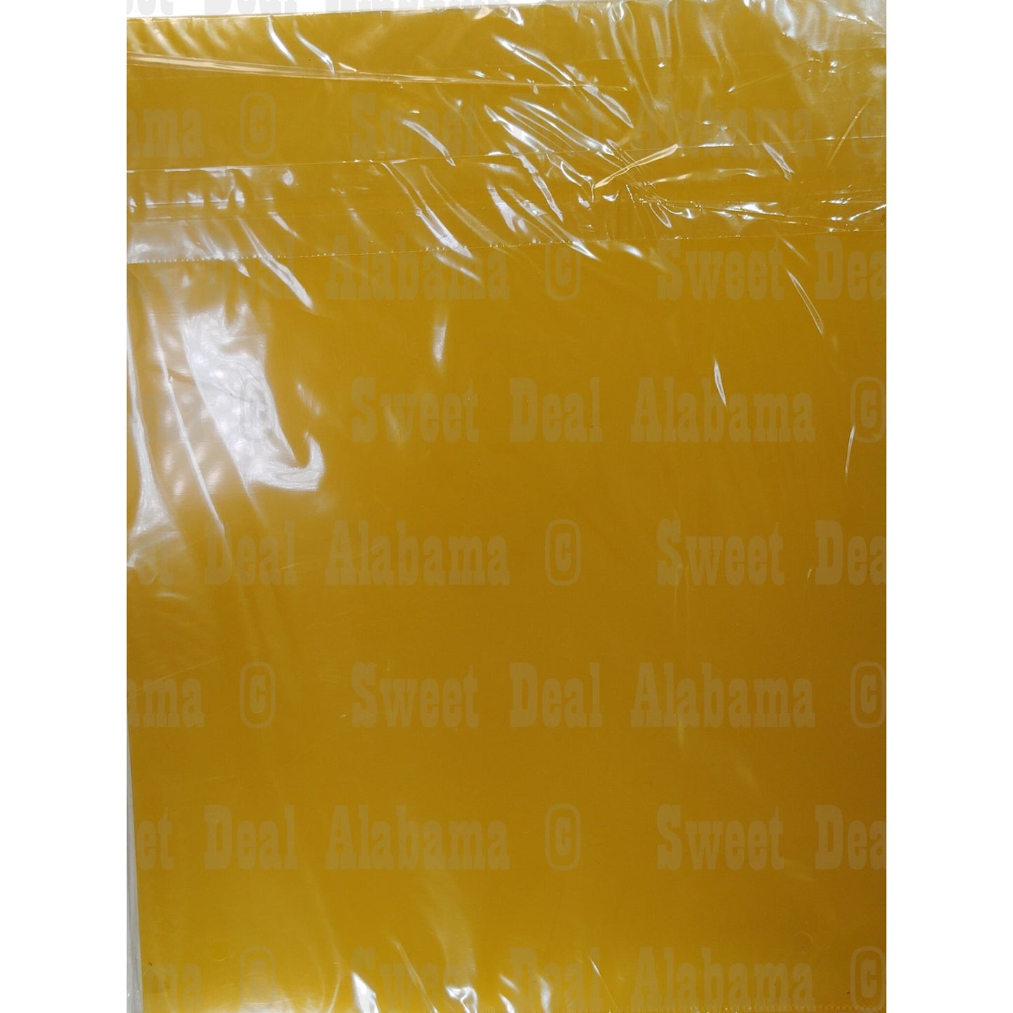 JAM PAPER Plastic Sleeves, Letter Size (9" x 11.5") Yellow Project Pockets 12-Pk