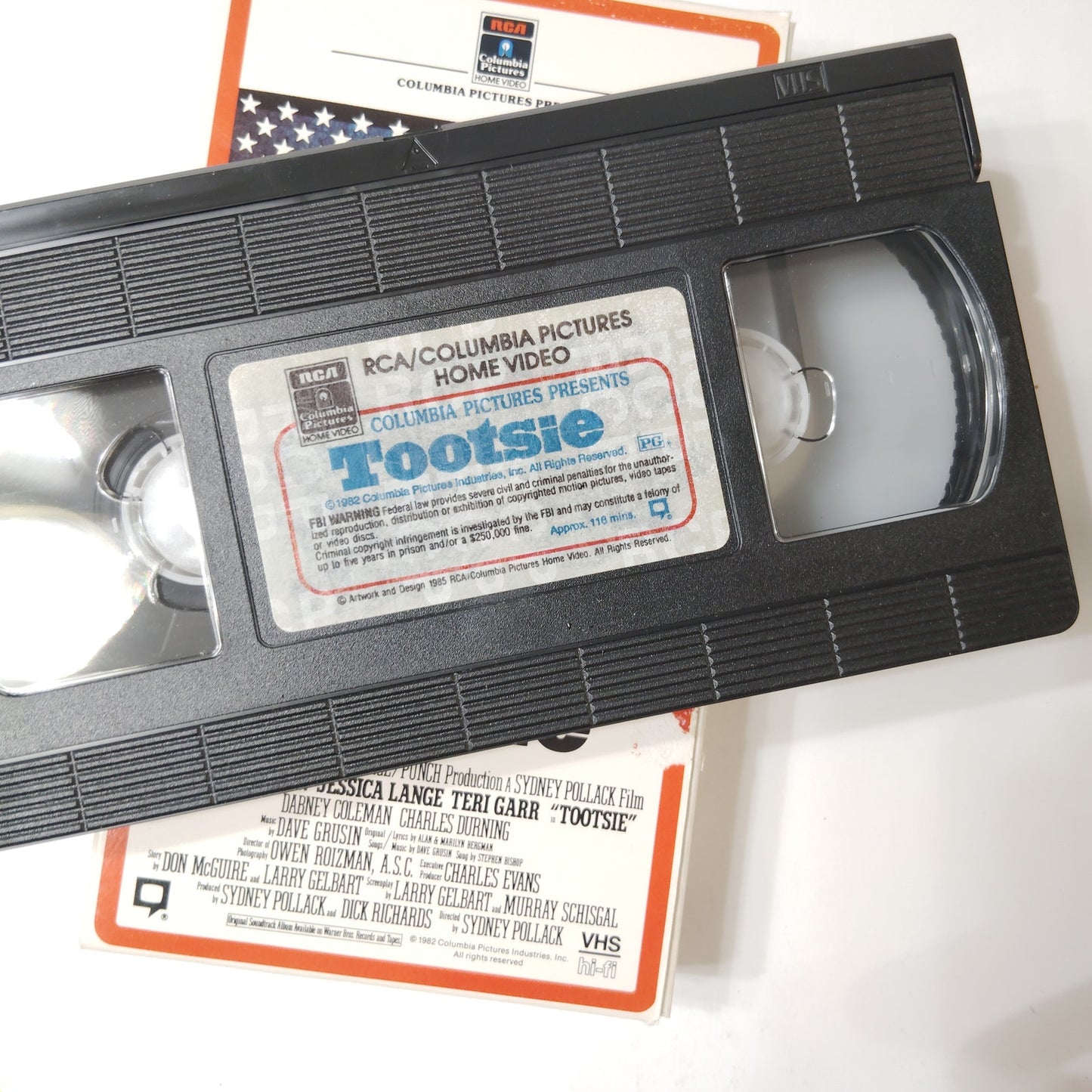 Tootsie VHS 1982 Dustin Hoffman Jessica Lange Sydney Pollack Comedy