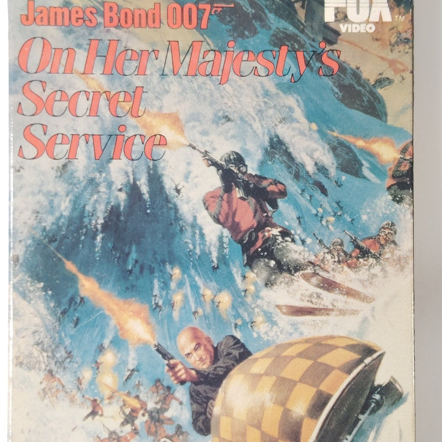 On Her Majesty’s Secret Service VHS 1984 George Lazenby James Bond Action