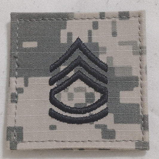 Army Sergeant First Class SFC E-7 Device Patch ACU Digital, 2"×2" Hook(-N-Loop)
