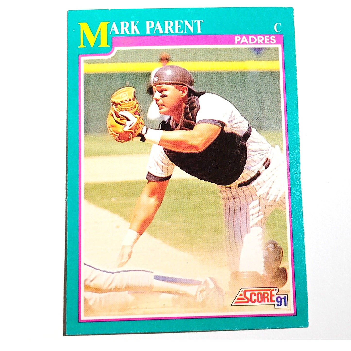 1991 Score Mark Parent #213 San Diego Padres Catcher MLB Baseball Card NM