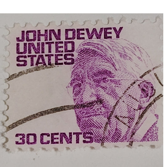 1968 30¢ John Dewey Stamp, Prominent Americans Series, Scott #1291 – Philosopher