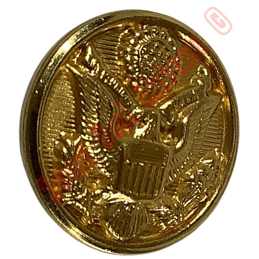 Chesire Button CT. U.S.A., Brass Button w/ Eagle Seal, 5/8"D