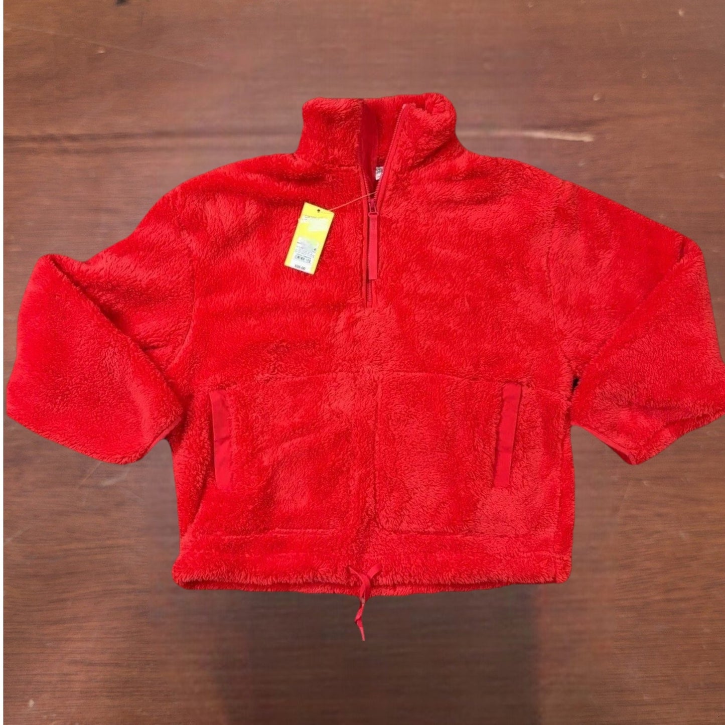 All in Motion High‑Pile Fleece 1/2‑Zip Pullover – Coral Lava – Women’s 3X