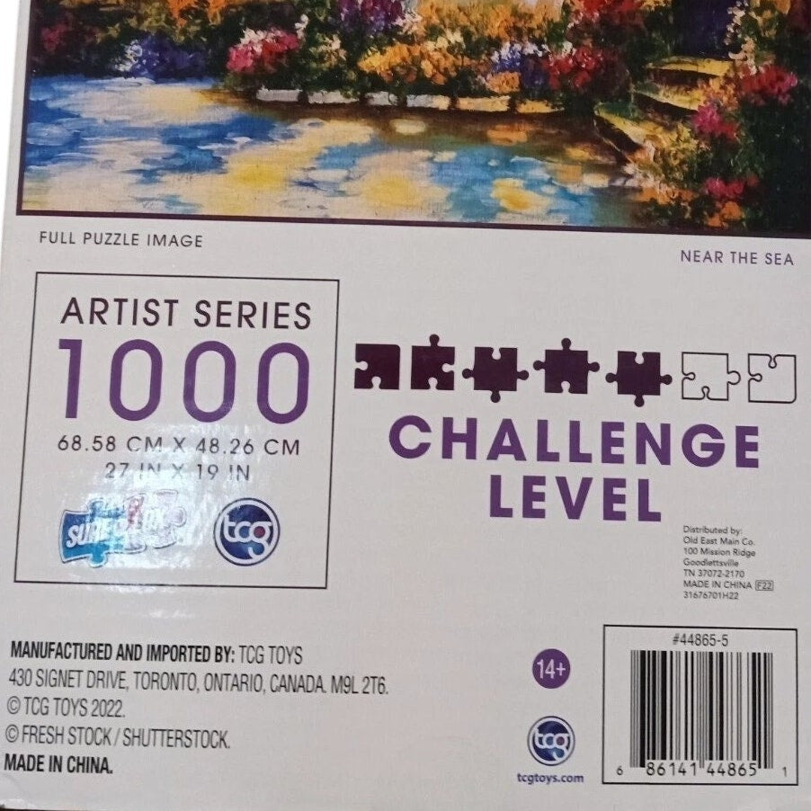 Artisan Series 1000‑Piece Puzzle – Near the Sea, 27" x 19", Sealed TCG