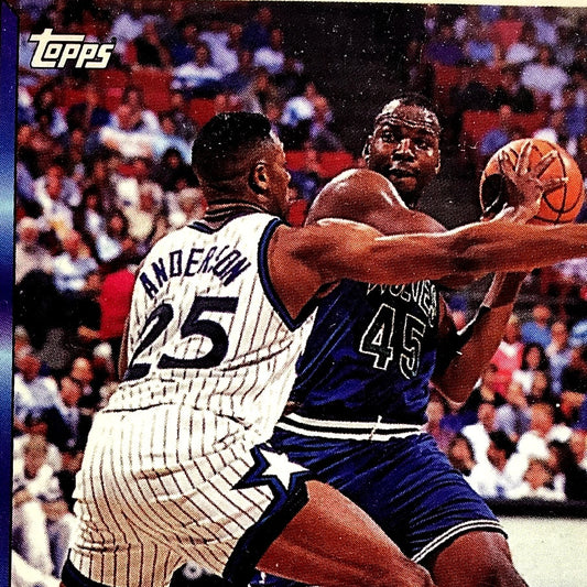 Chuck Pearson, Minnesota Timberwolves, 1993 Topps Collector's Card 345, EXC