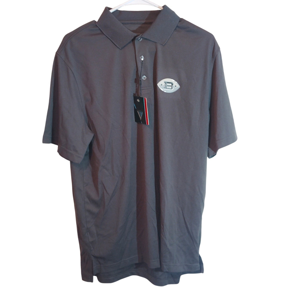 Birmingham Iron AAF Levelwear Polo Shirt Medium Charcoal Grey OMAHA Style NWT