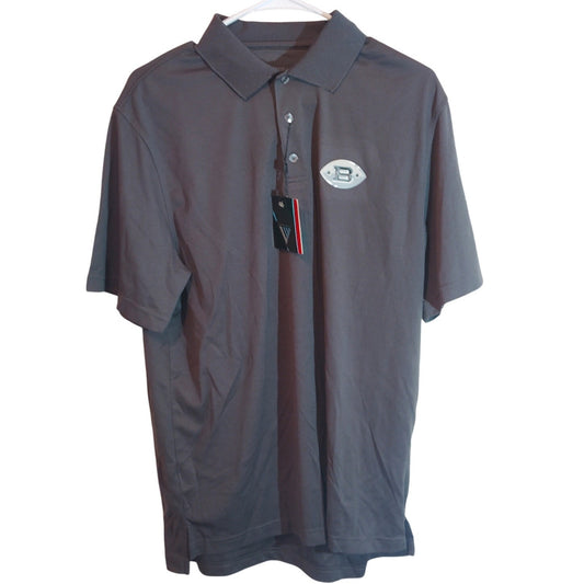 Birmingham Iron AAF Levelwear Polo Shirt Medium Charcoal Grey OMAHA Style NWT