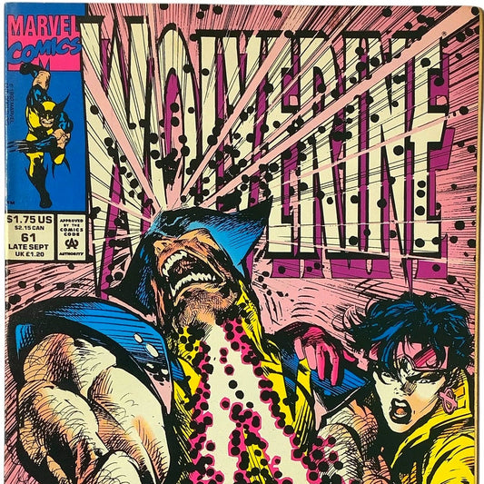 Marvel's Wolverine #61, Nightmare Quest, Late Sept 1992, VF/NM 9.0