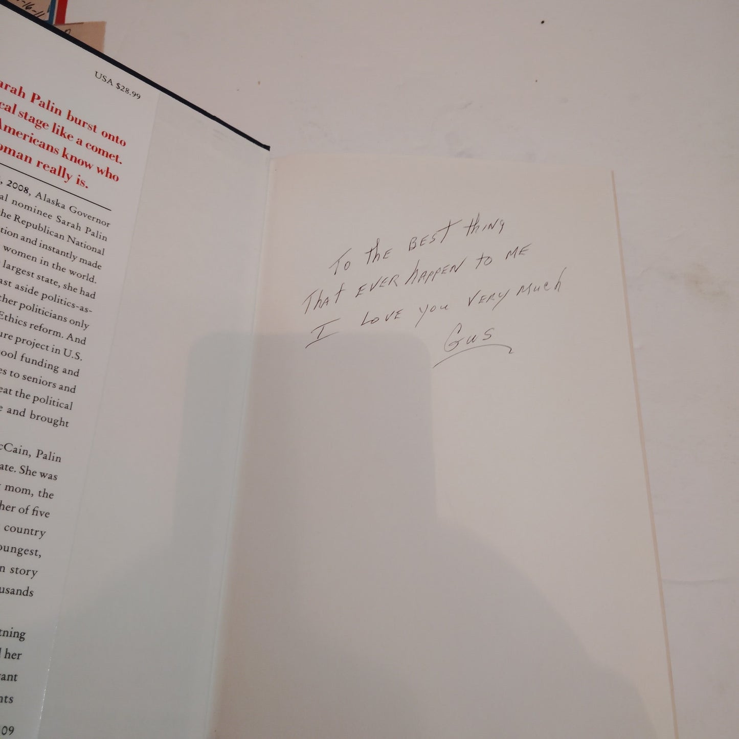 Going Rogue 2009 First Edition HC LN Sarah Palin Inscribed Gift Bonus Articles