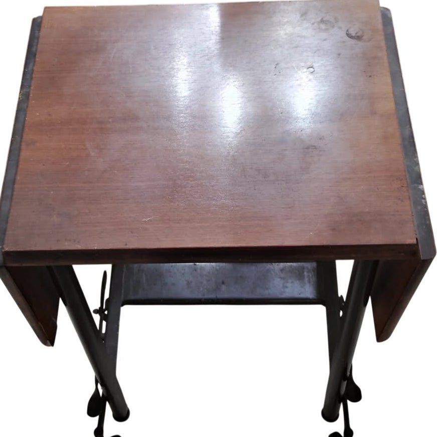 VTG Hi-Lo Metalstand Drop Leaf Typewriter Stand Rolling Cart MCM - LOCAL PICKUP
