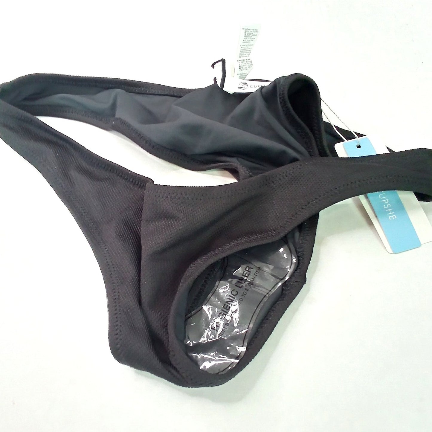 Cupshe Black V Front High Cut Bikini Bottoms Women’s Medium