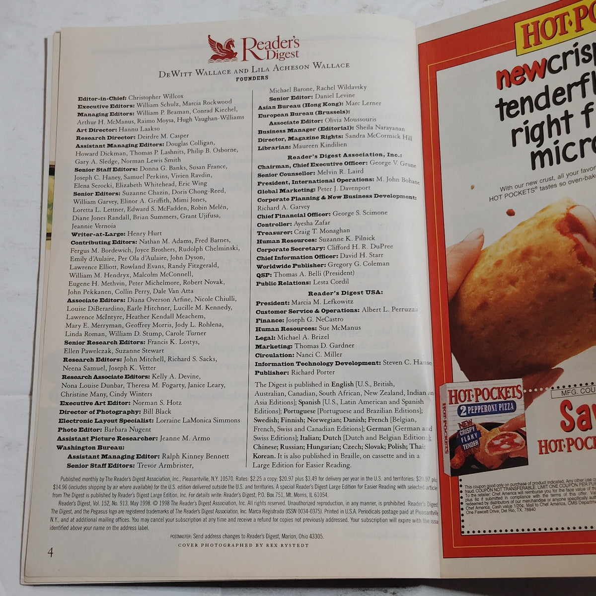 Reader's Digest Magazine May 1998 Back Issue Vintage 90s Collectible