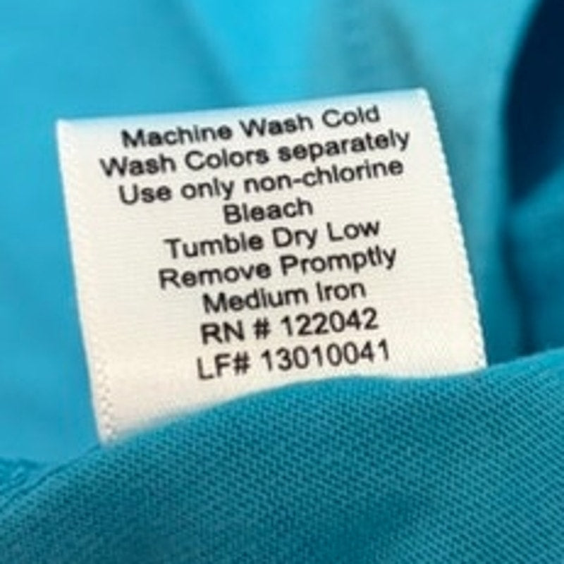 LBW Knits Women's Teal Blue V-Neck Short Sleeve Button-Up Top Size M