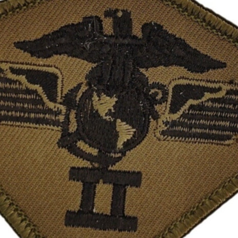 USMC 2nd Marine Aircraft Wing Subdued Patch 3‑7/8" × 3" Sew‑On