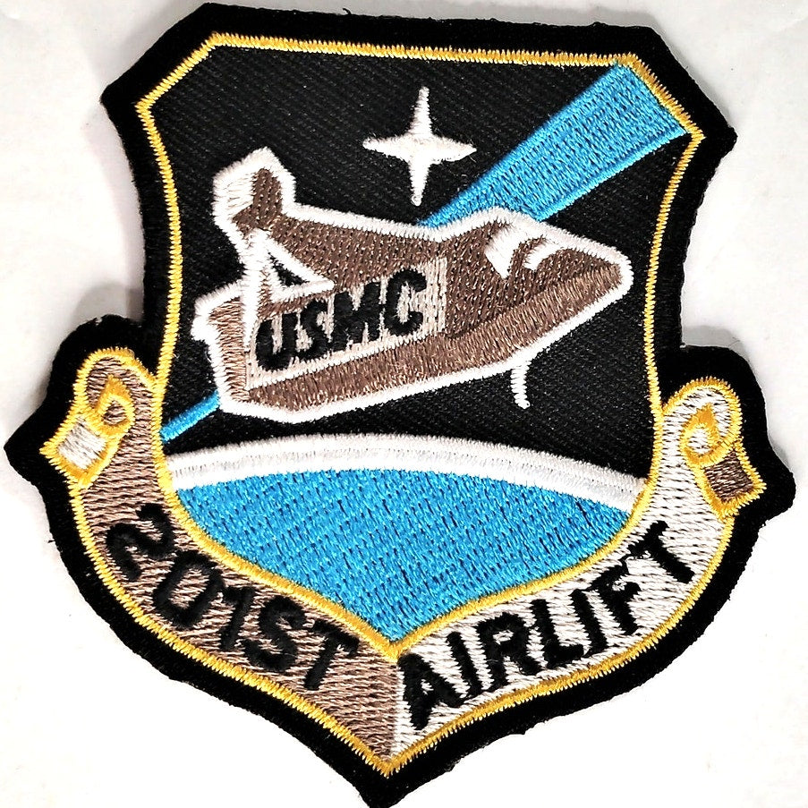 Space Above & Beyond USMC 201st Airlift Squadron Patch 3" × 3" Sew‑On