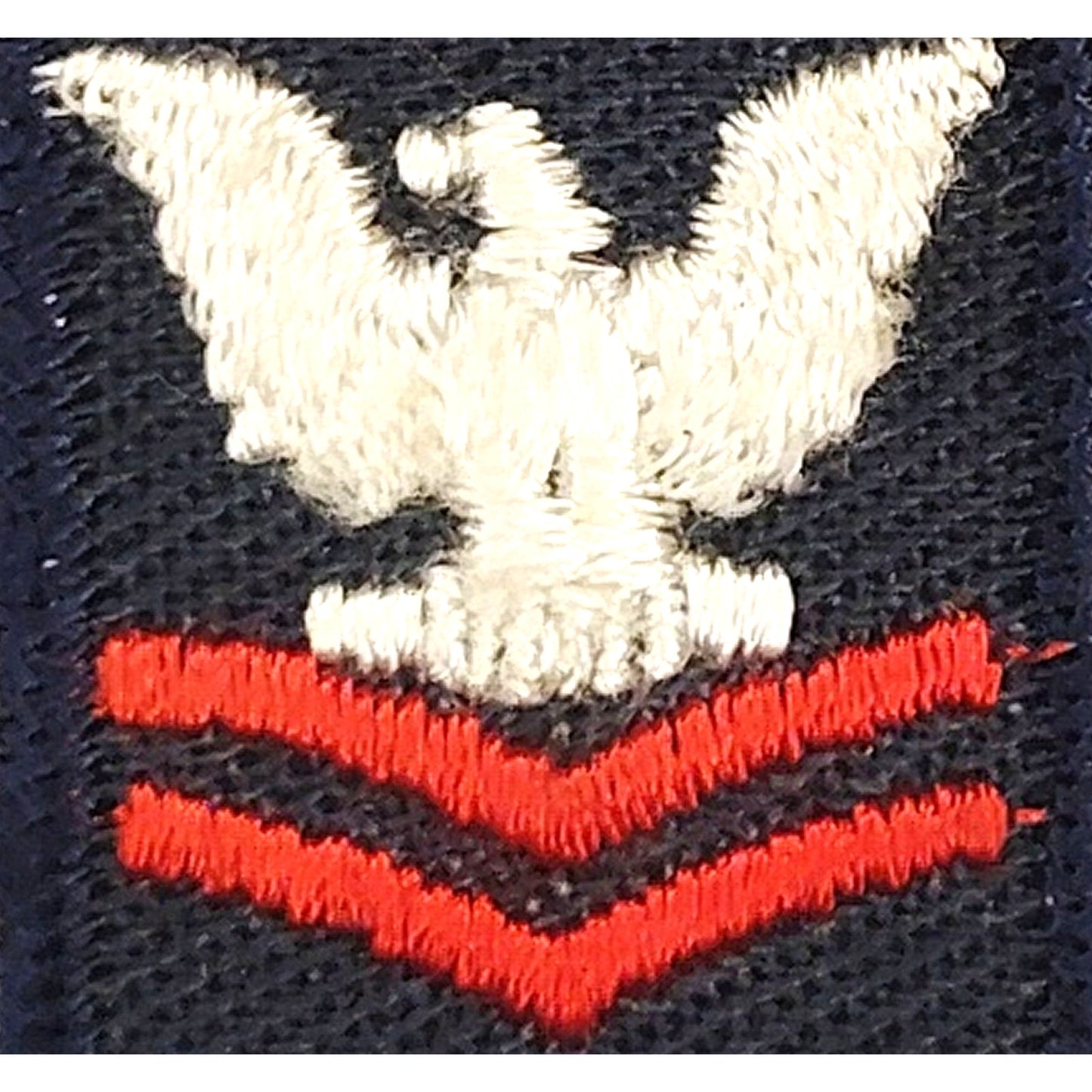 US Navy USN Petty Officer 2nd Class E-5 Coverall Collar Patch Insignia Red PO2
