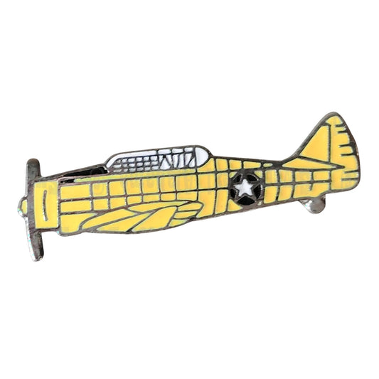 Texan SNJ AT6 Aircraft, Collector's Hat, Lapel, Brooch Pin 1-1/8"W x 3/8"H