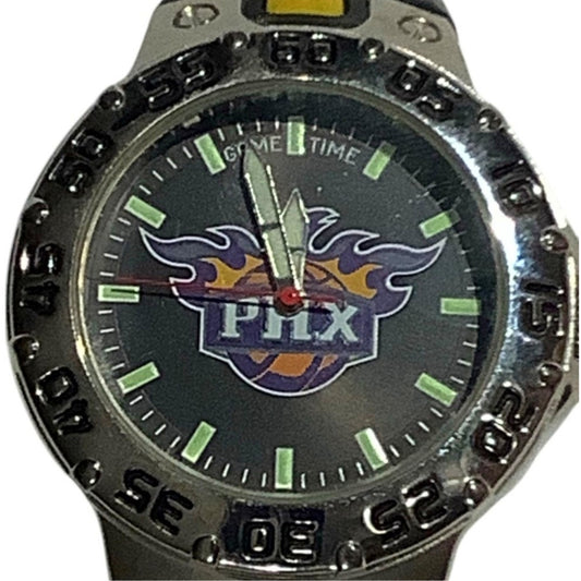 Vintage Game Time Phoenix Suns Silver Tone Wristwatch, NO Band, Non-Operable