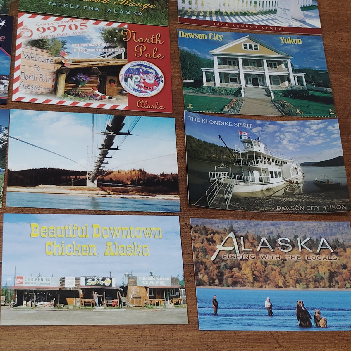 Vintage Alaska & Yukon Postcard Collection (23 pcs)- Glaciers, Wildlife, History