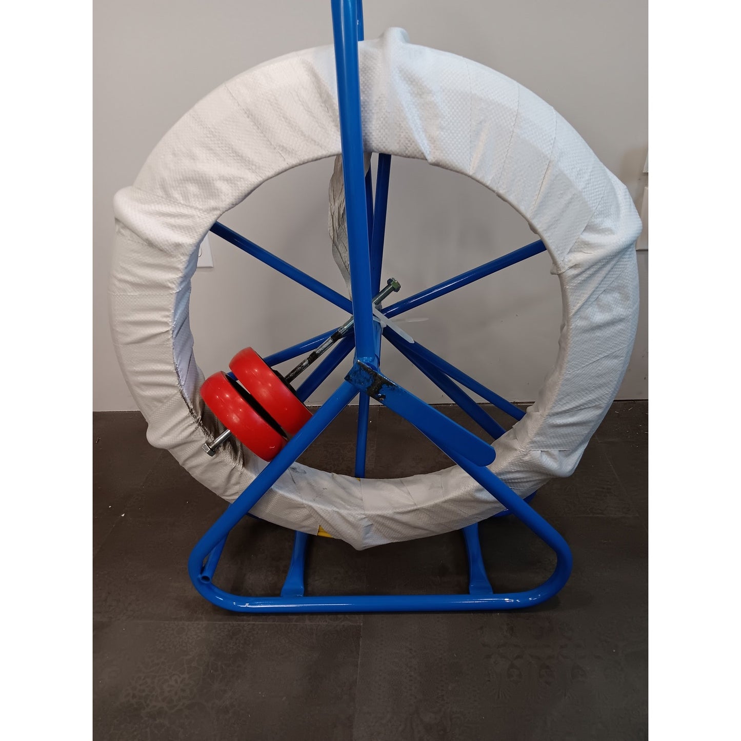 HeatZen 492FT Fiberglass Duct Rodder 8MM Wire Puller w/ Cage & Wheels