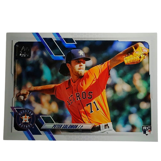 2021 Topps Update Peter Solomon RC Houston Astros P Card #US109 VG/EX