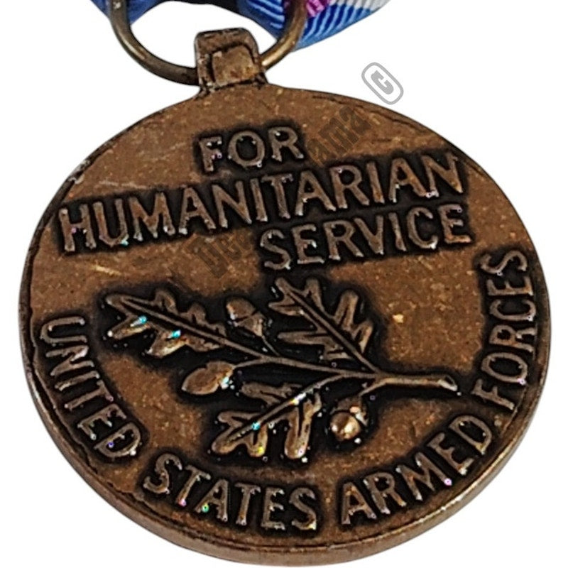 Armed Forces Humanitarian Service Medal w/ Pinback, 1-1/4"D x 2-7/8"H Overall