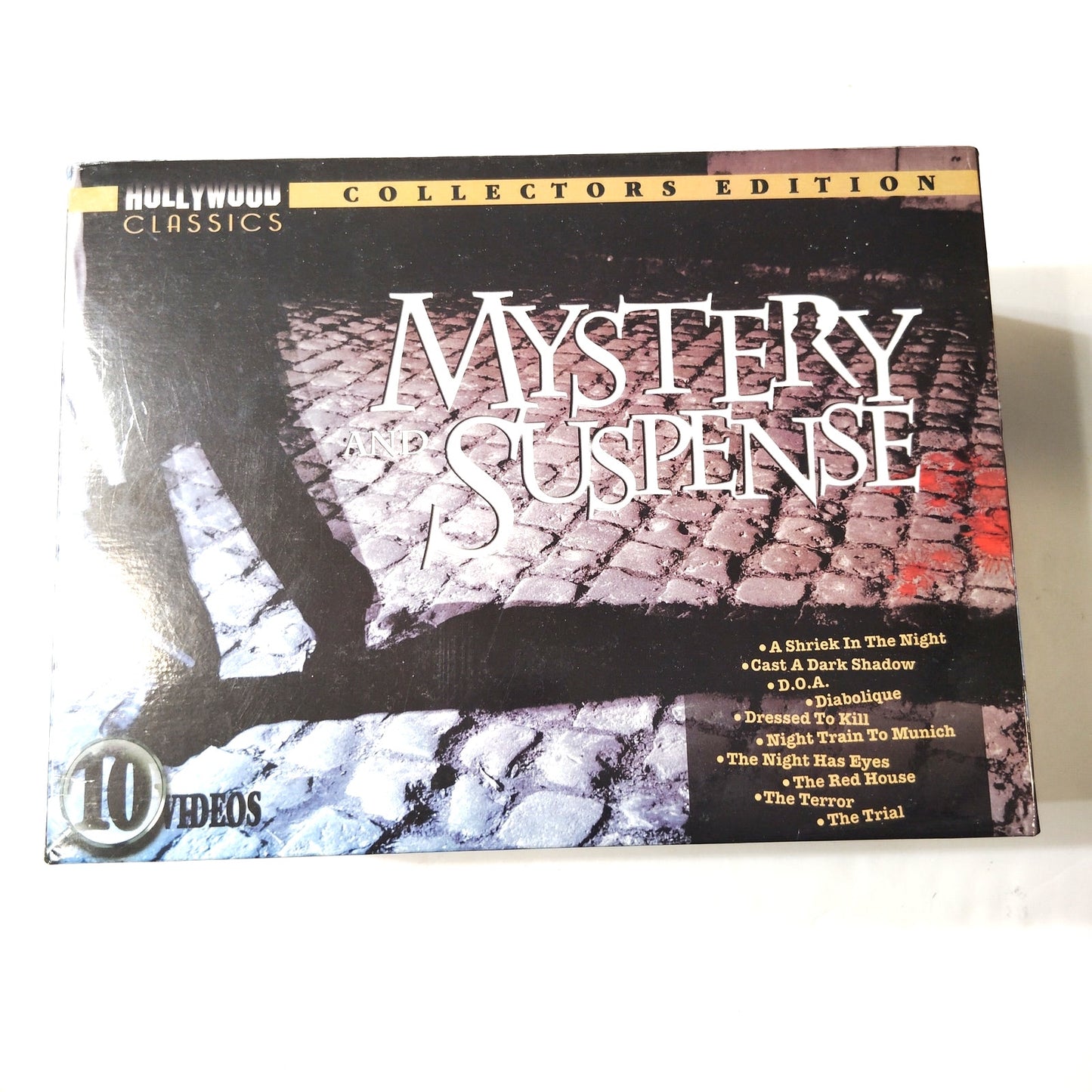 Mystery & Suspense VHS 10‑Tape Box Set 1997 Hollywood Classics
