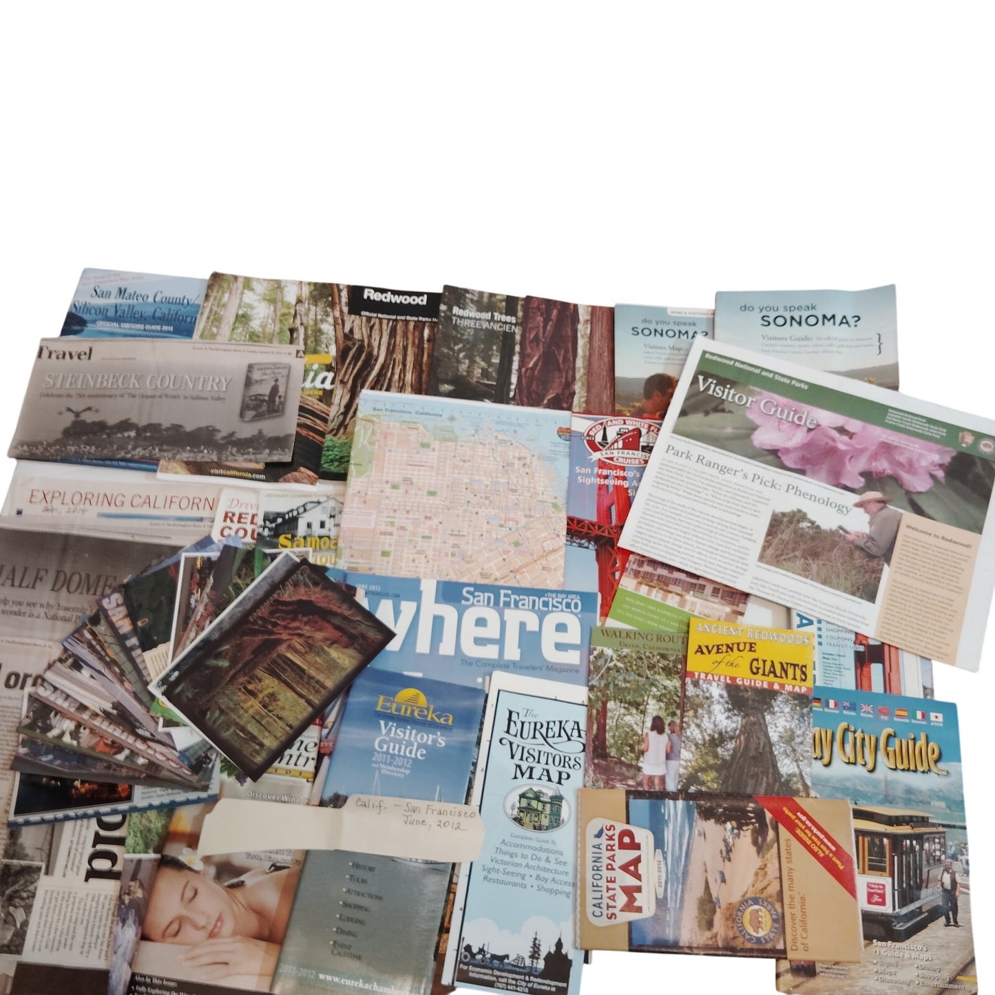 Vintage California Travel Ephemera Lot - San Francisco, Redwoods, Sonoma