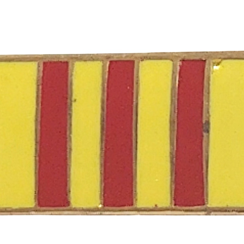 Vietnam Service Ribbon Novelty/Commemorative Hat, Lapel or Tie Pin 3/8"H x 7/8"W