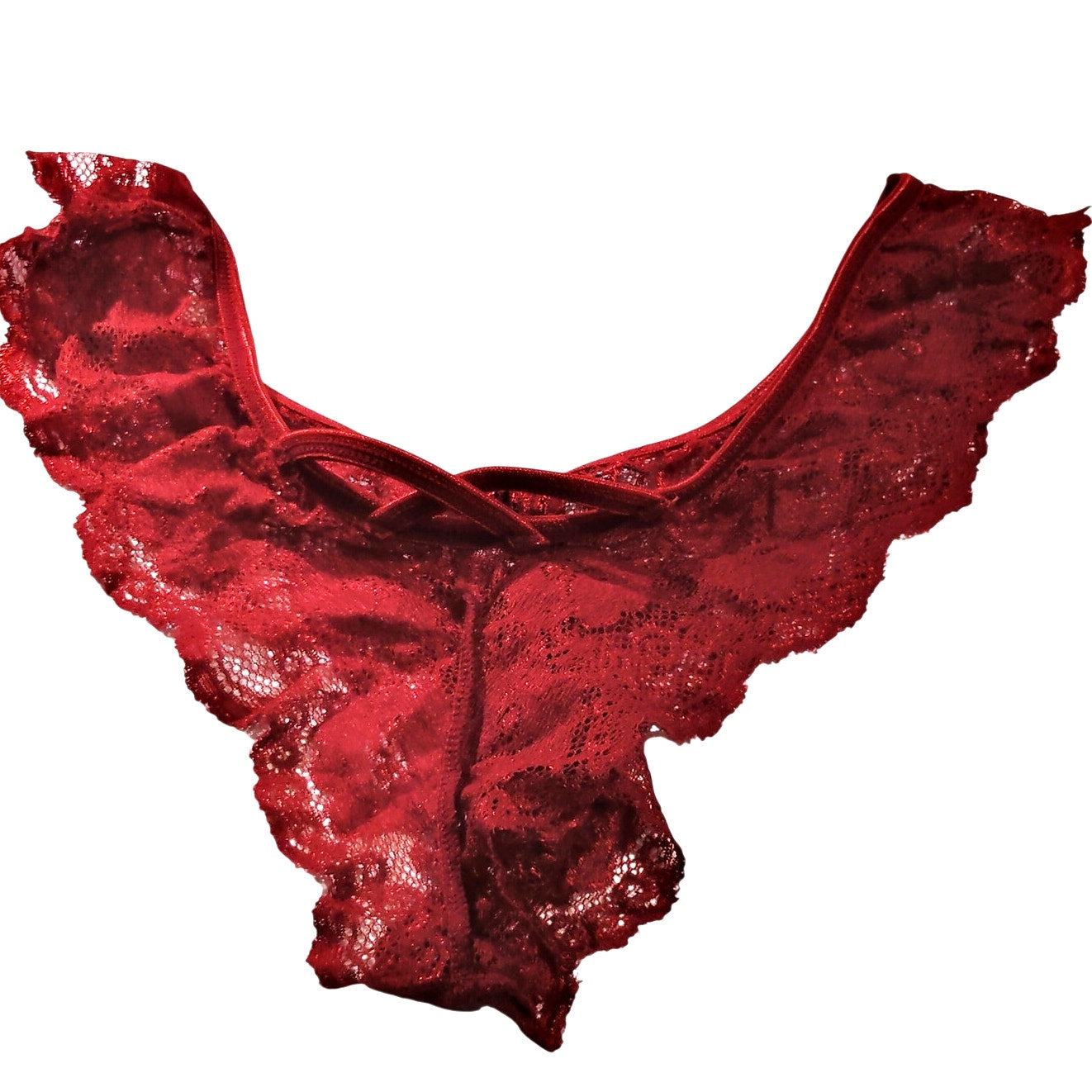 Avidlove Women’s Lace Bikini Panties – Red – Medium – NWOT
