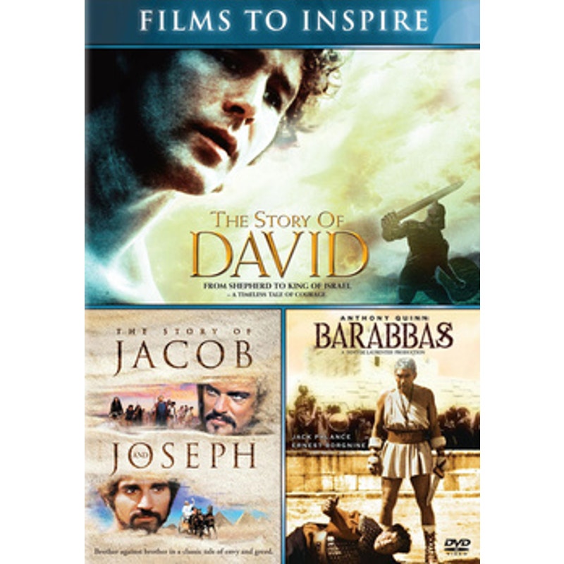 3 Movies - Barabbas Story of David Story of Jacob and Joseph DVD Biblical Drama